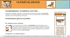 Desktop Screenshot of hunde-halsband.org